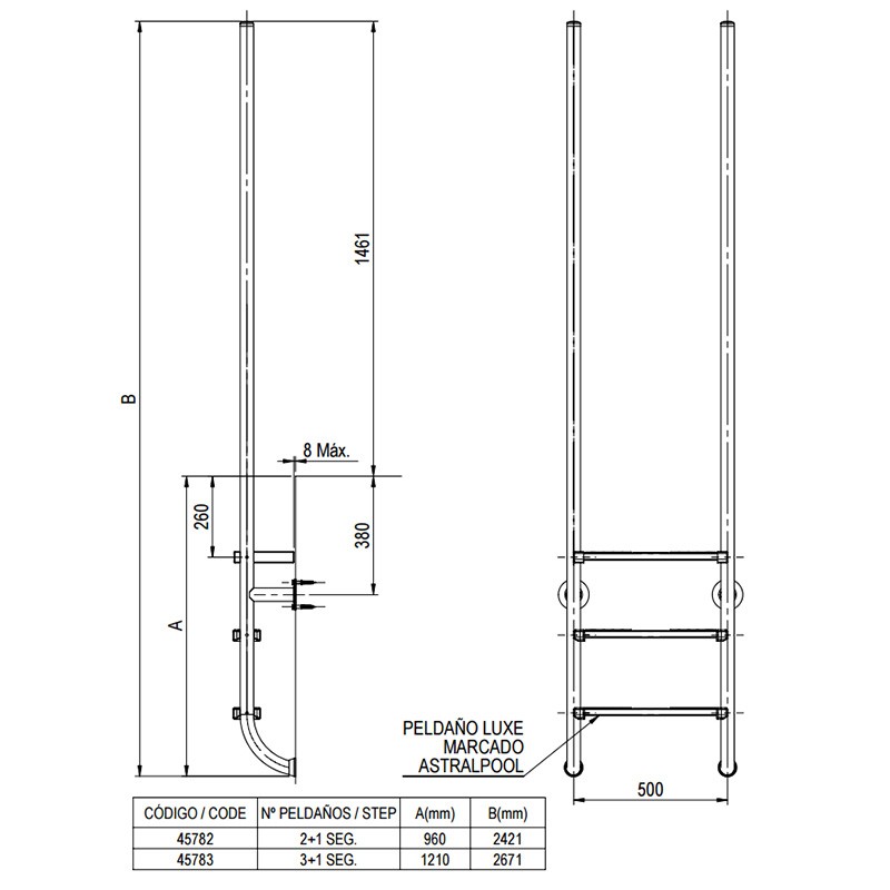escalera-astralpool-elegance-acero-inoxidable (2) | PisciManía