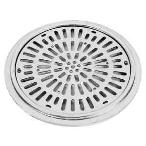 Rejilla de desagüe D.300 en acero inox.