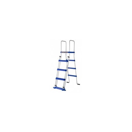 escalera-inox-142-cms-plataforma-2x4-peldanos | PisciManía