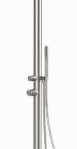 Ducha de exterior Jdeal Sylt en acero inox con teleducha