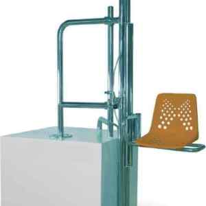Elevador hidráulico fijo para piscina en acero AISI 316 (150 kg)