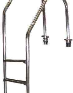 Escalera asimétrica Hayward para piscina en acero AISI 316L