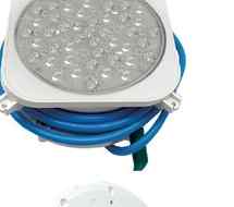 Foco LED Weltico Design con nicho para piscina de hormigón y liner