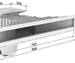 Skimmer Weltico A800 Design de boca estrecha efecto infinity